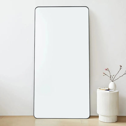 Espejo rectangular de pared Topdeco 12050 de 1.2m x 50cm marco negro