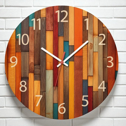 Reloj De Pared veljo Silencioso Color multi Clásico